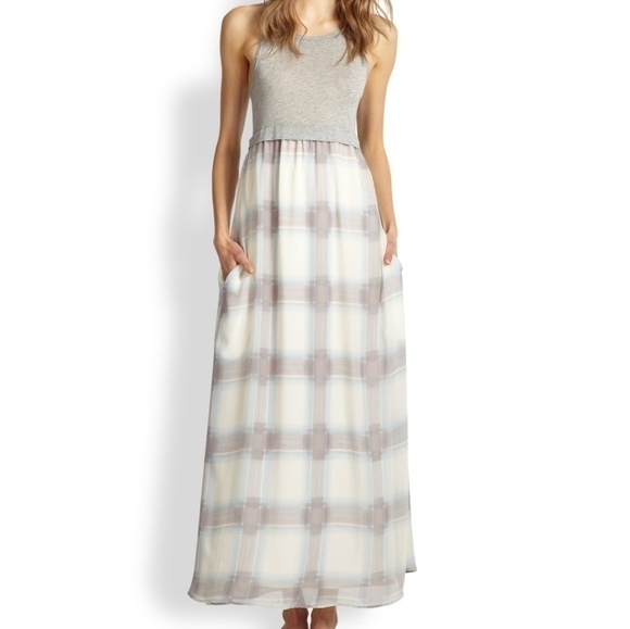 𝅺SPLENDID  plaid maxi size L. - Picture 1 of 6